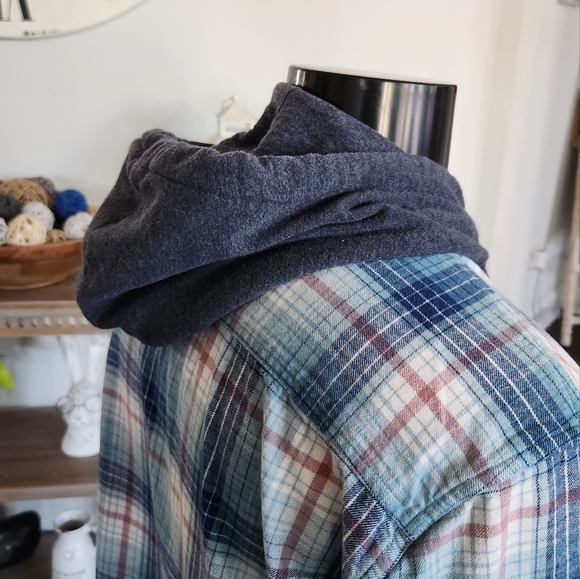 Aeropostle Mens Flannel Hoodie, Size Large, Pre-owned excellent condition - Picture 11 of 16